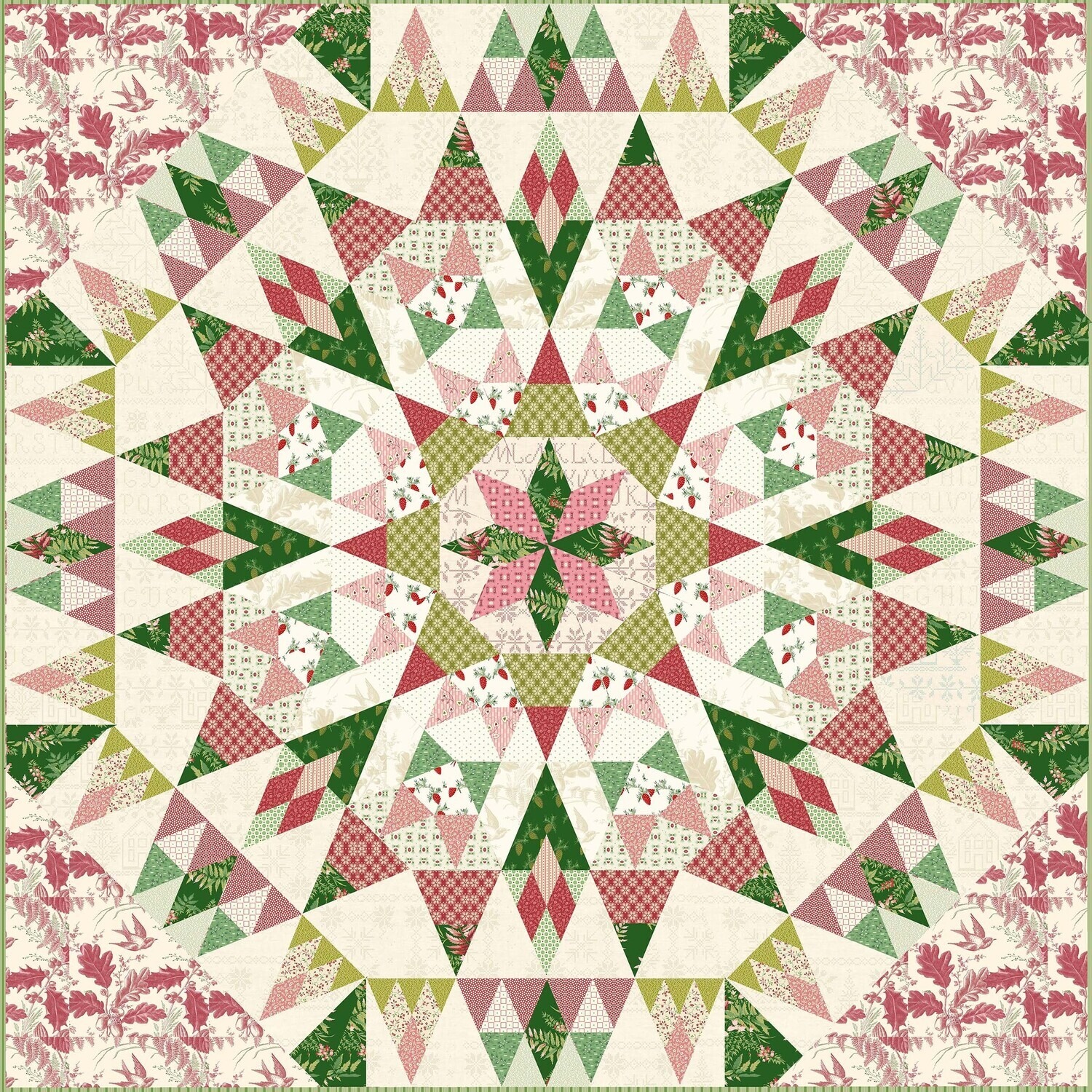 Montana Quilt shown in Noel Fabrics: Kits and Pattern Available